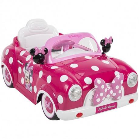 Huffy Minnie 6V auto, roosa