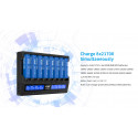 XTAR-VC6 LCD Fast-charging for 8pcs Li-ion/ Ni-MH Battery Charger