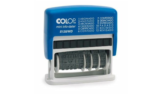 Stamp Colop S120/WD Date 4 x 42 mm Blue