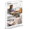 Bamboo Folding Side Table Lapwood InnovaGoods