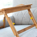 Bamboo Folding Side Table Lapwood InnovaGoods