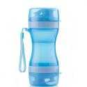 2-in-1 bottle with water and food containers for pets Pettap InnovaGoods