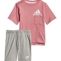 Спортивный костюм для девочек Adidas Badge of Sport Summer Коралл - 6-9 Months