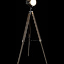 Floor Lamp DKD Home Decor Metal Wood Silver Light brown Tripod (66 x 66 x 142 cm)