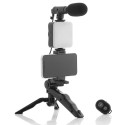 Vlogging Kit with Light, Microphone and Remote Control Plodni InnovaGoods 6 Pieces