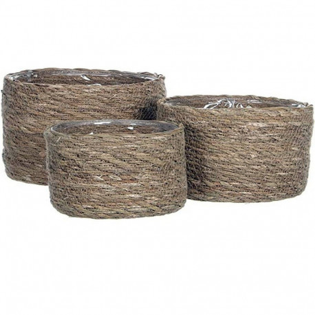 Korvide Komplekt Mica Decorations 3 Tükid, osad Pruun vitstest