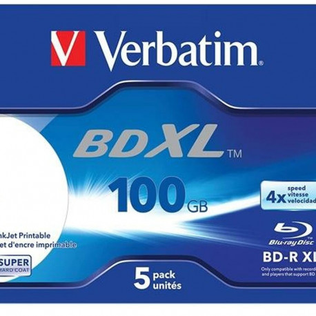 Blu-Ray BD-R Verbatim 5 Ühikut 4x