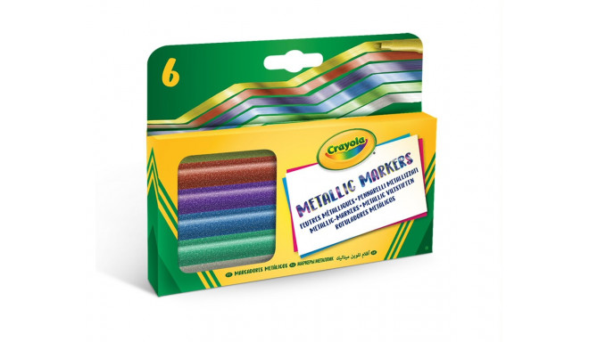 CRAYOLA Маркеры, металлик, 6 шт.