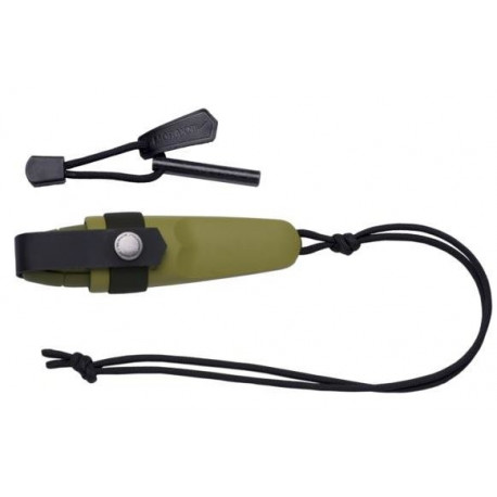 Morakniv Eldris Outdoor Knife Kit – 2.0mm Stainless Steel Blade, Fire Starter, Green