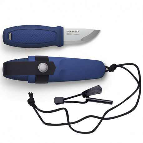 Morakniv Eldris Outdoor Knife Kit – 2.0mm Stainless Steel Blade, Fire Starter, Blue
