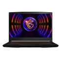MSI Thin GF63 12U, 15,6'' FHD, 144 Hz, i5, 16 GB, 512 GB, RTX 3050, ENG, must - Sülearvuti