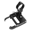 Bike holder for mobile phone GUB G30 Aluminium silver