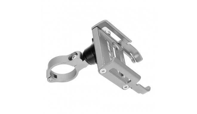 GUB bike holder for mobile phone P30 Aluminium silver