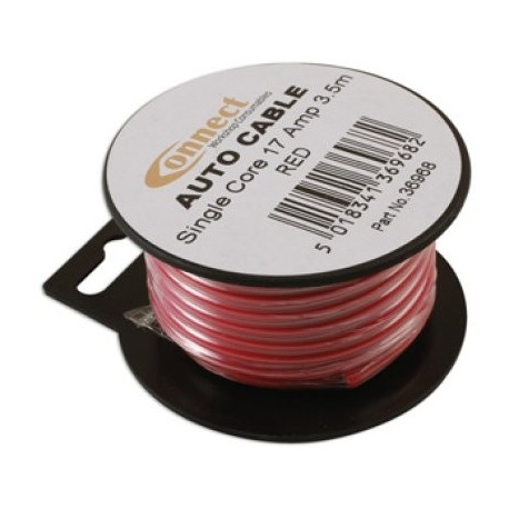 Juhe 3,5m/17AMP 2mm² punane