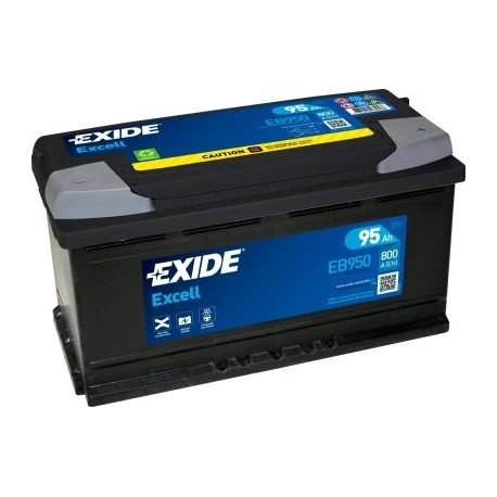 Exide Excell 95Ah 800A 353x175x190-+