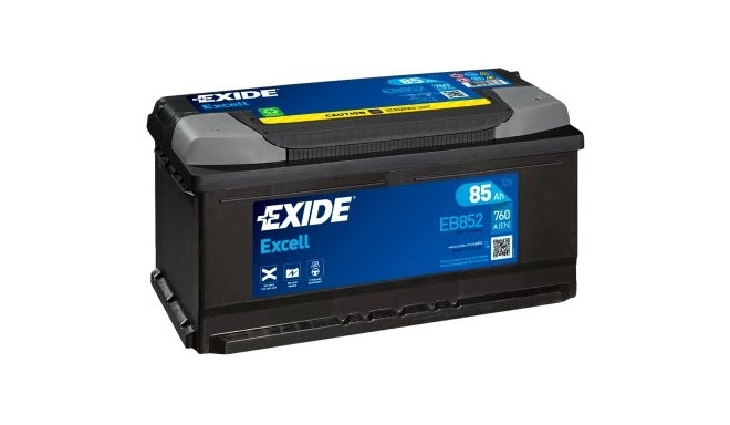 Exide Excell 85Ah 760A 353x175x175-+