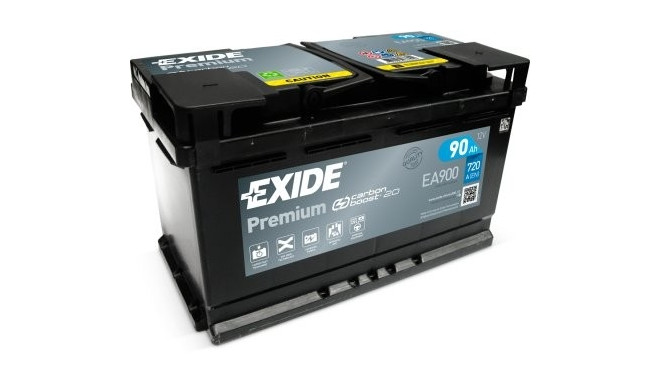 Exide Premium 90Ah720A 315x175x190-+