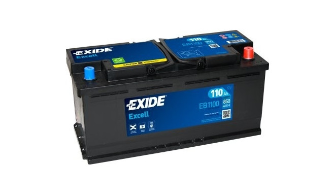 Exide Excell 110Ah 850A 394x175x190-+