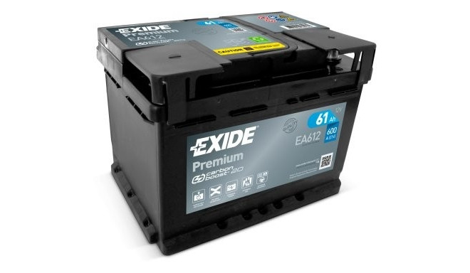 Exide Premium 61Ah600A 242x175x175-+