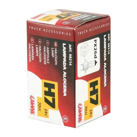 Pirn H7 24V 70W sokkel P*26D