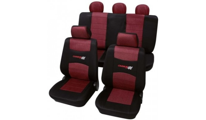 Чехлы на автомобильные сиденья Carbon, красный SAB1 Vario