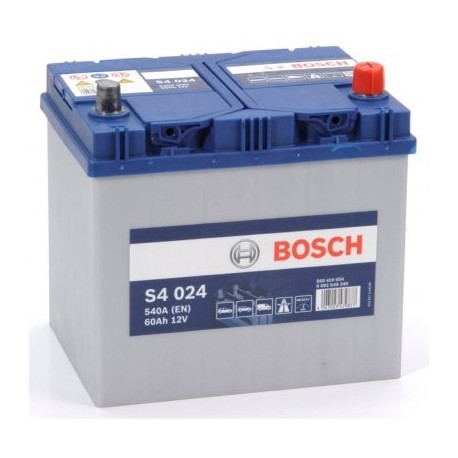 Bosch S4 024 60Ah 540A 232x173x225 -+