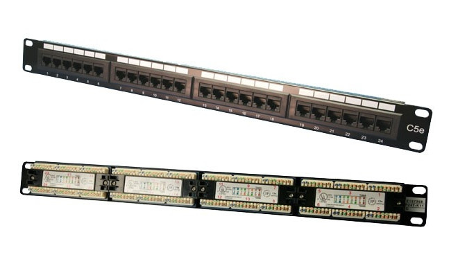 Patch Panel CAT5e 24-ports