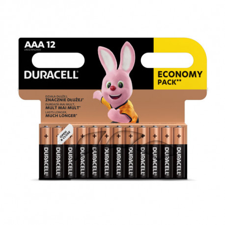 Patarei Duracell AAA LR03, 12 tk