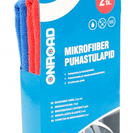 Mikrofiiber puhastuslapid 2 tk 40x40cm