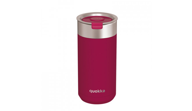 Quokka Boost Coffee Tumbler - Kubek termiczny ze stali nierdzewnej z zaparzaczem 400 ml (Maroon)