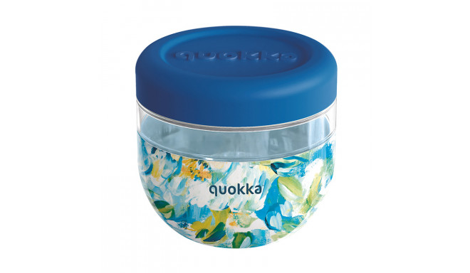 Quokka Bubble Food Jar - Pojemnik na żywność / lunchbox 770 ml (Blue Peonies)