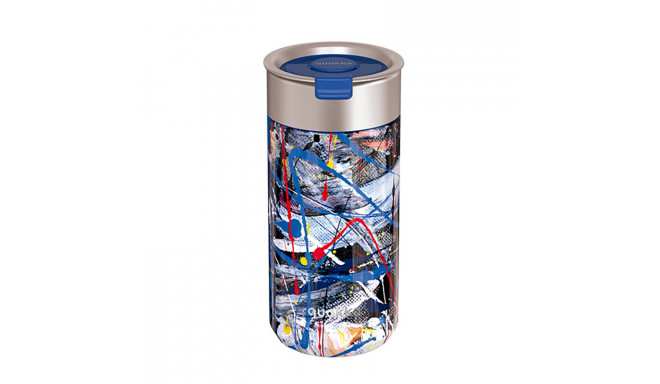 Quokka Boost Coffee Tumbler - Kubek termiczny ze stali nierdzewnej z zaparzaczem 400 ml (Abstract)