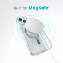 Speck Gemshell Grip + MagSafe - Case for iPhone 15 / iPhone 14 / iPhone 13 (Clear / Chrome Finish)