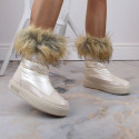 Big Star W INT1924B platform snow boots with fur, beige (37)