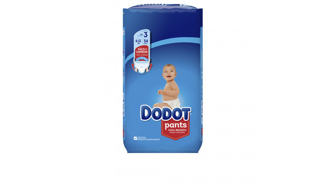 DODOT PANTS ETAPAS talla 3 pañal-braguita 6-11 kg 54 u