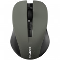 CANYON MW-1, 2.4GHz wireless optical mouse with 4 buttons, DPI 800/1200/1600, Gray, 103.5*69.5*35mm,