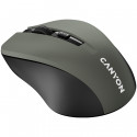 CANYON MW-1, 2.4GHz wireless optical mouse with 4 buttons, DPI 800/1200/1600, Gray, 103.5*69.5*35mm,
