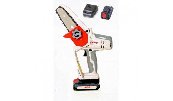 Cordless One-hand Chain Saw Ikra 20V 1x 2.0 Ah ICMS 2011