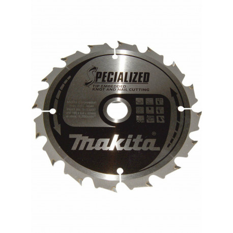 MAKITA ketassaag 165x20x16z spetsialiseeritud puit (naelte ja oksakohtadega)