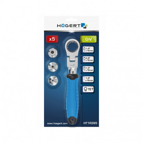 Silmusnarre + adapterid 1/4" 3/8" 1/2`