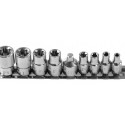 E-torx padrunid 1/4", 3/8", 9 tk.