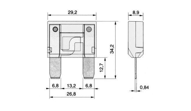 Предохранитель maxi 30A 29,2#34,2mm