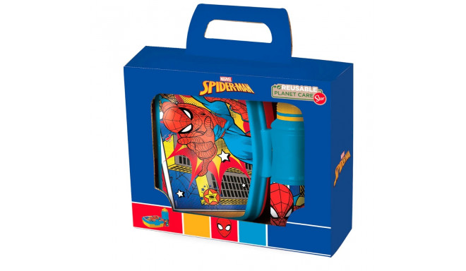 Spiderman joogipudel + toidukarp “Jälle kooli”