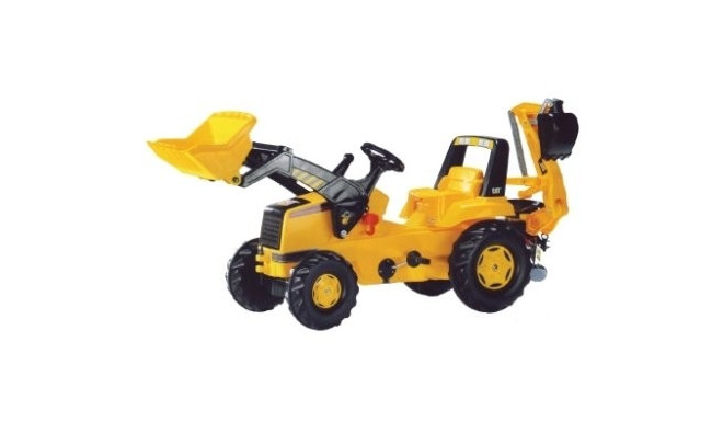 Pedaalidega traktor Cat Backhoe laaduri ja kopaga