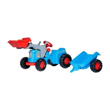 RollyKiddy Classic traktor käru+kopaga
