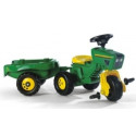 Педальный трактор John Deere Rollytrac с прицепом