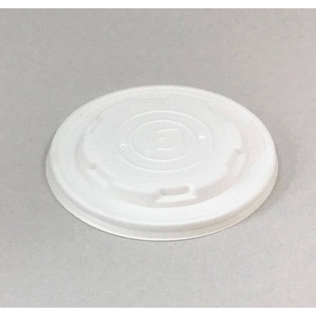 Kaaned supikausile, PLA  ø115mm, valge, biolagunev, pakis 50tk