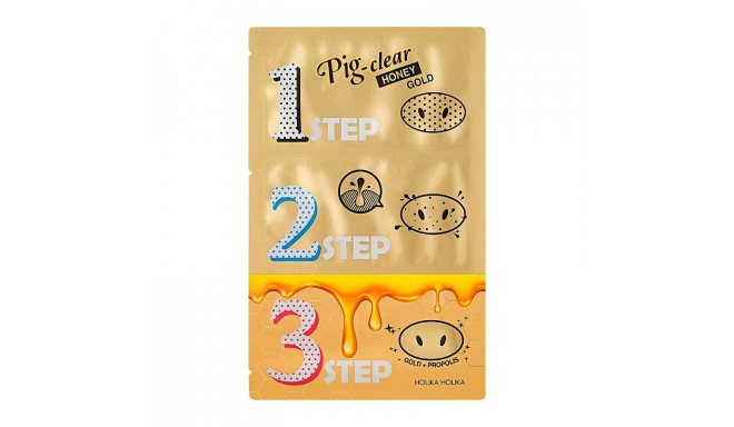 Holika Holika Набор средств для очистки пор Pig Nose Clear Blackhead 3-Step Kit (Honey Gold)