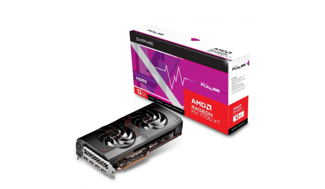 Sapphire videokaart AMD Radeon RX 7700 XT 12GB GDDR6 192bit PCIE 4.0 16x 2xHDMI 2xDisplayPort 1