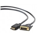 Gembird kaabel DisplayPort - DVI 1,8m (CC-DPM-DVIM-6)